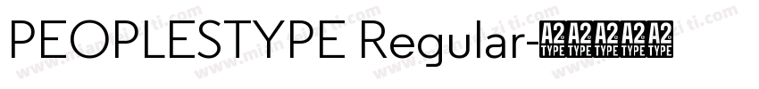 PEOPLESTYPE Regular字体转换